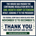 BREAKING: Congress Sends Hemp Extension to the President