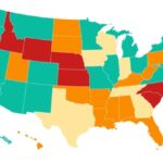 Map of the USA where marijuana consumption is legal during the 2026 FIFA World Cup