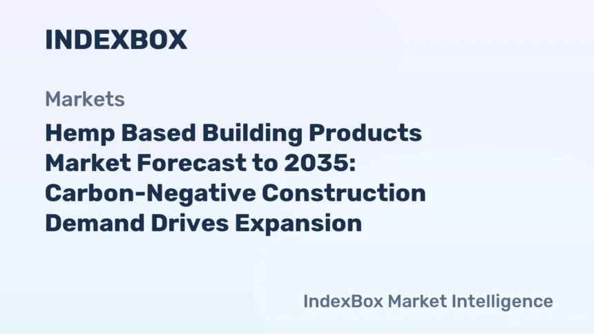 Hemp Based Building Products Market To 2035: Green Building Codes and Retrofits Fuel Growth – News and Statistics